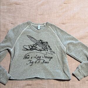 Grateful Dead Gray Cropped Sweatshirt